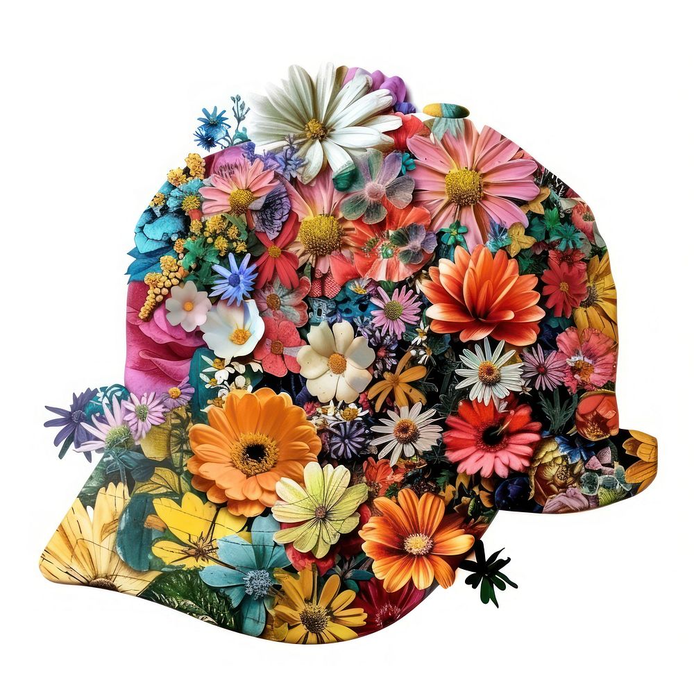 Pattern flower plant hat.