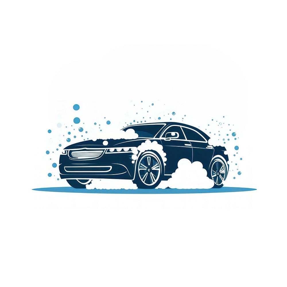 Washing car logo transportation automobile.