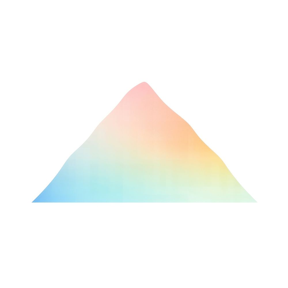 Mountain icon white background abstract triangle.