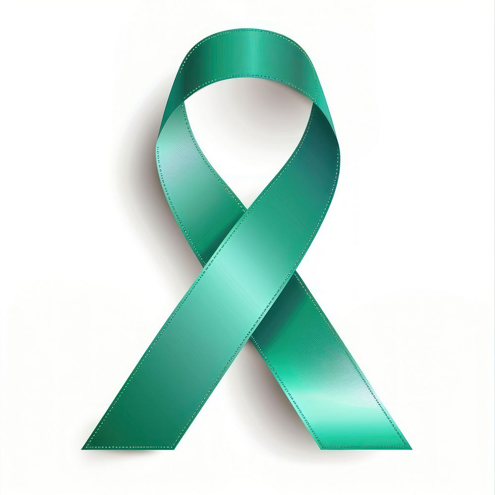 Ovarian cancer gradient Ribbon teal accessories accessory symbol.