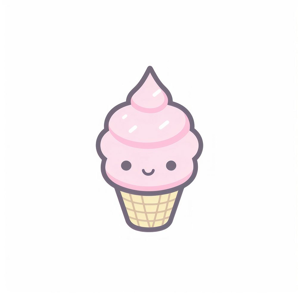Ice cream dessert cupcake food.