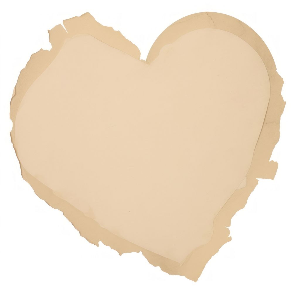 Heart shape ripped paper backgrounds white background textured.