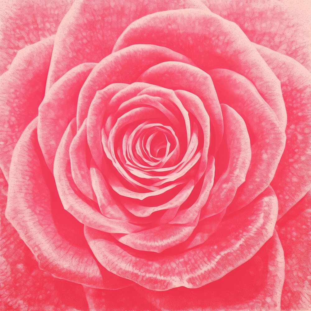 Rose Risograph style backgrounds flower petal.