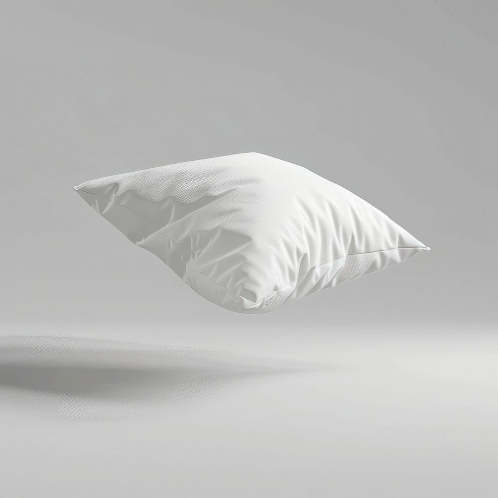 Blank wite cushion mockup white pillow home decor.