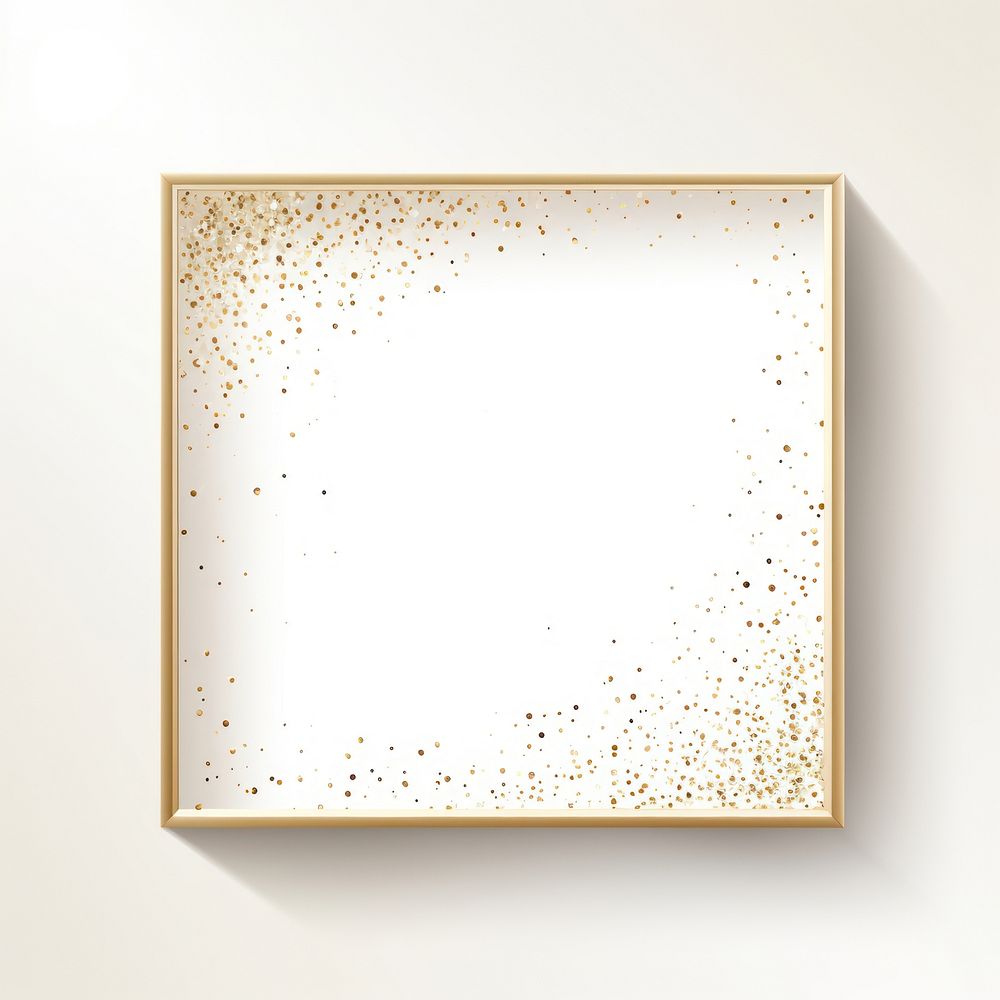 Frame glitter art deco painting white board photo frame.