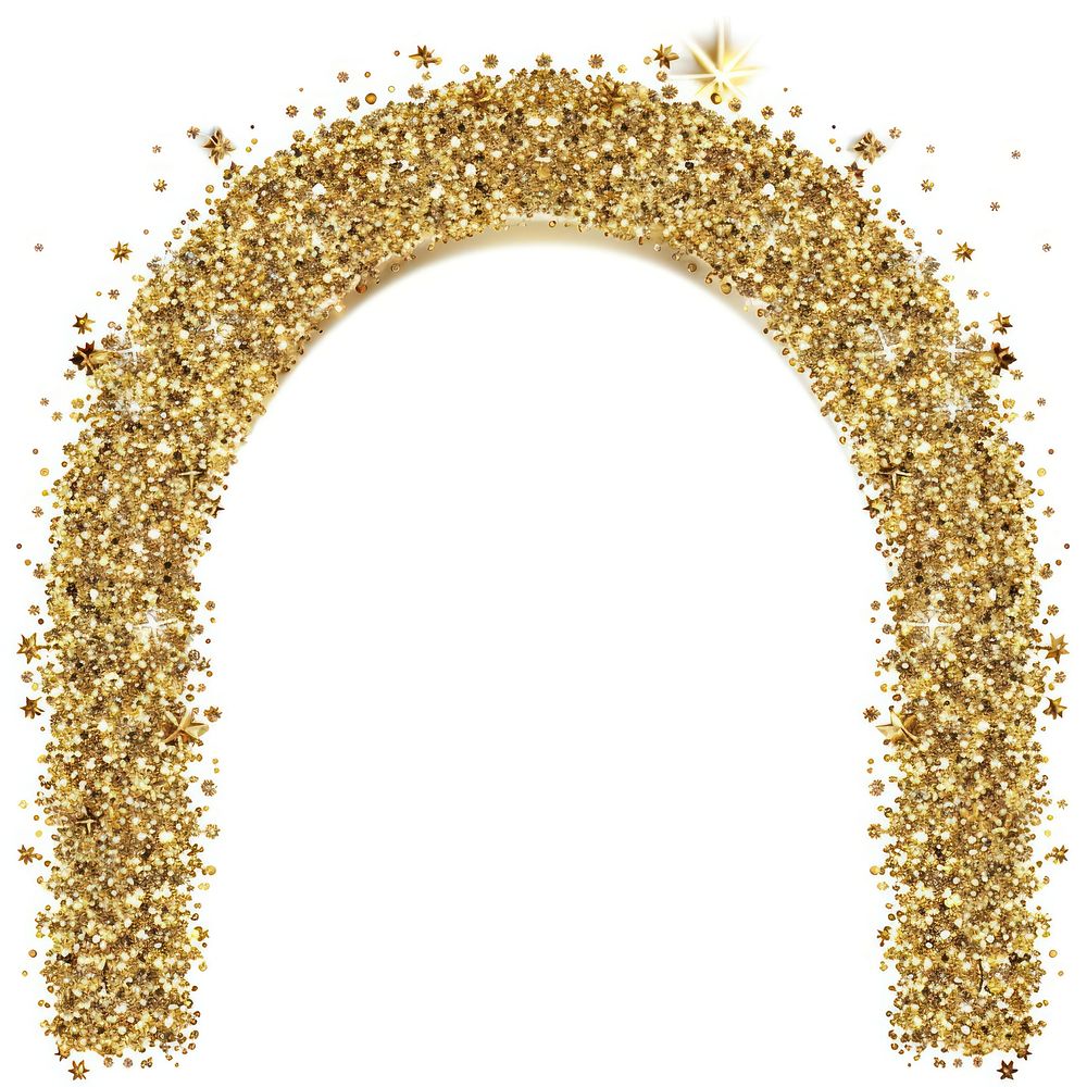 Frame glitter arch pillar shape gold architecture arched.