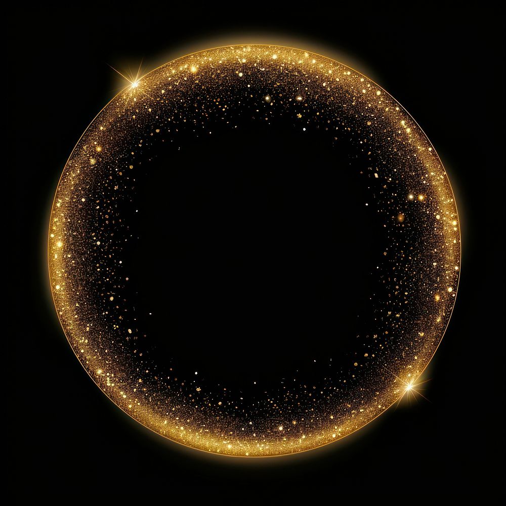 Frame glitter circle astronomy outdoors universe.