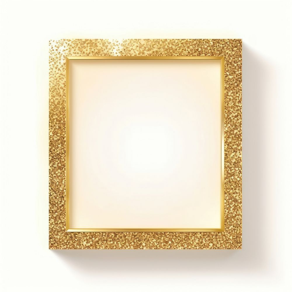 Frame glitter Islamic style shaped white board photo frame.