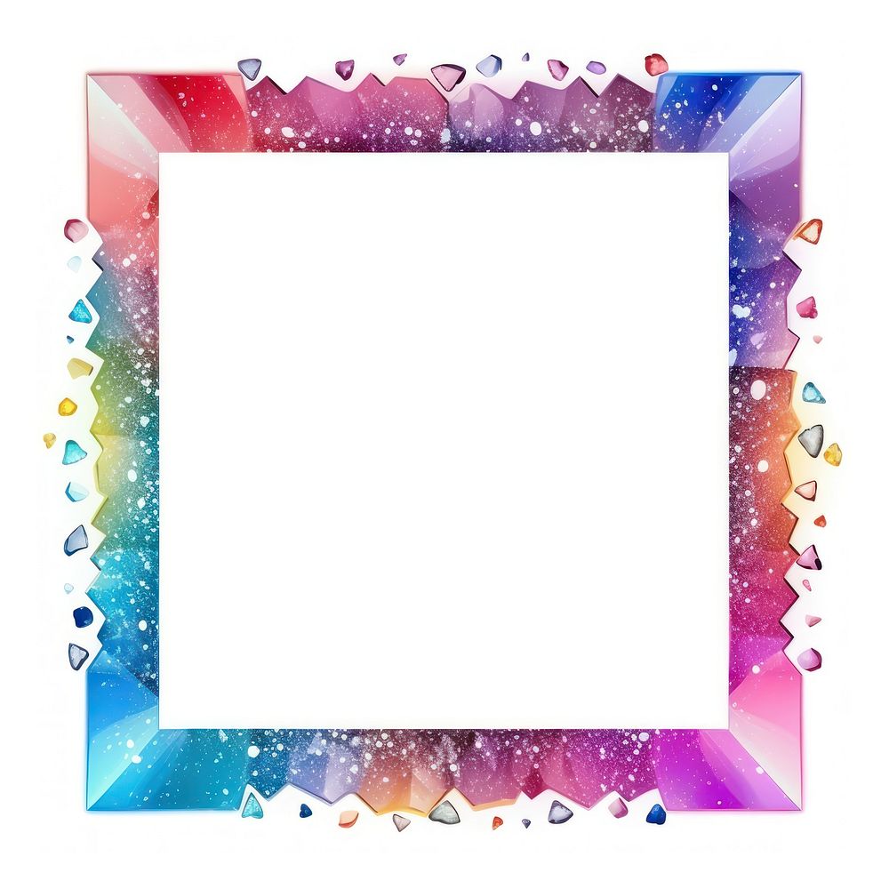 Frame glitter daimonds white board photo frame.