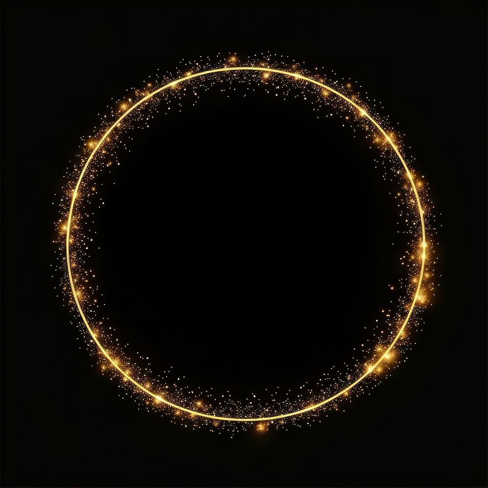 Frame glitter circle astronomy fireworks outdoors.