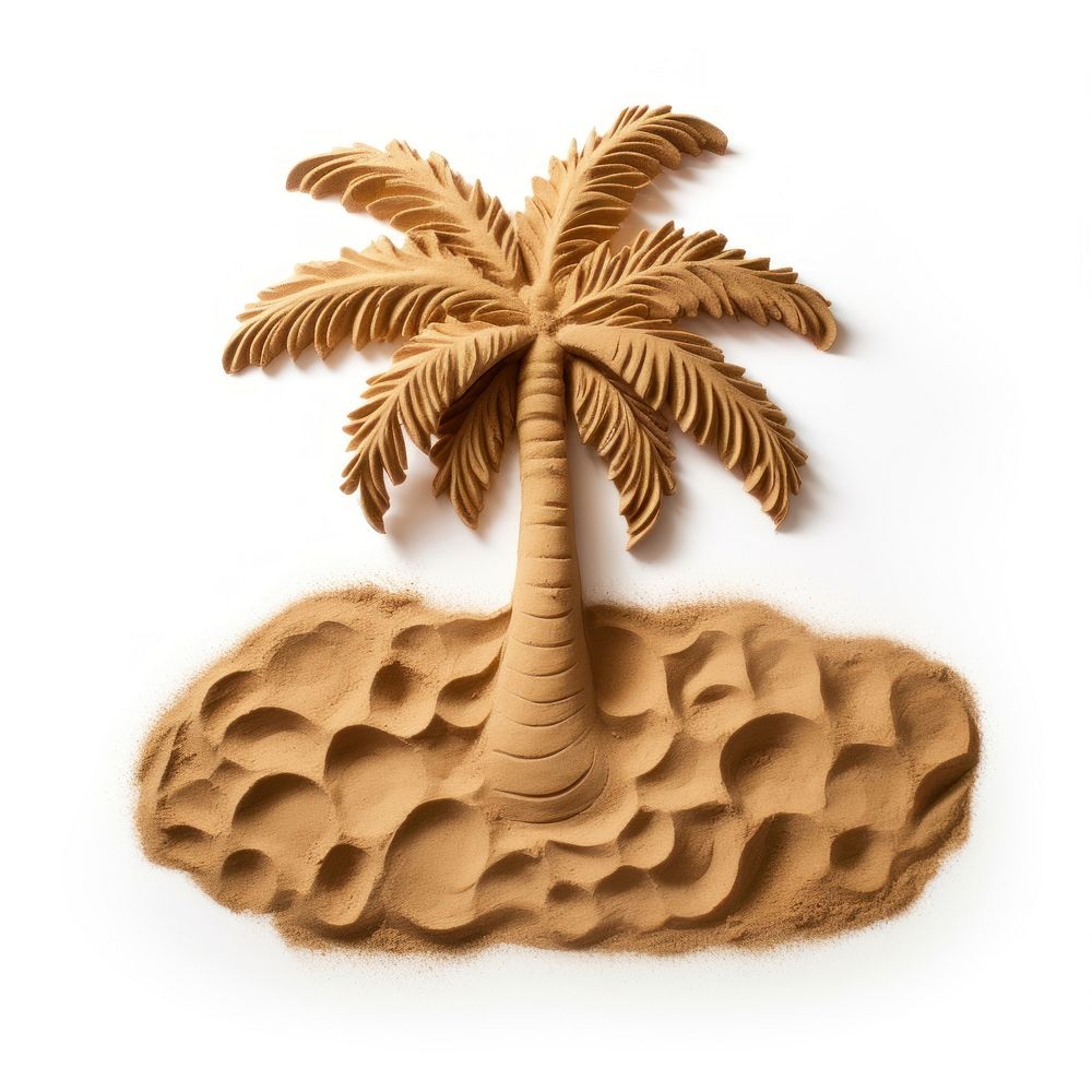 Sand Sculpture Palm tree sand chandelier shoreline.