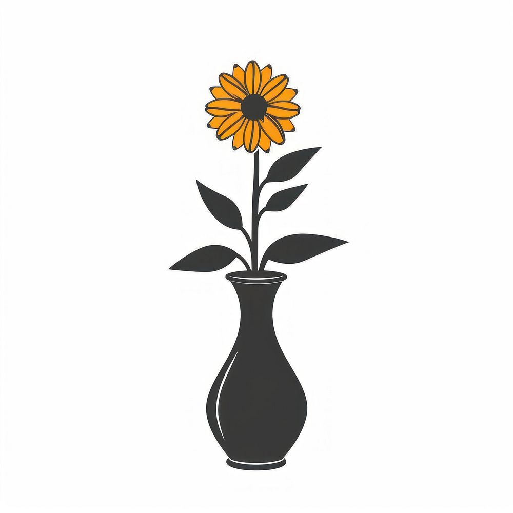 A vase with marigold flower asteraceae pottery blossom.