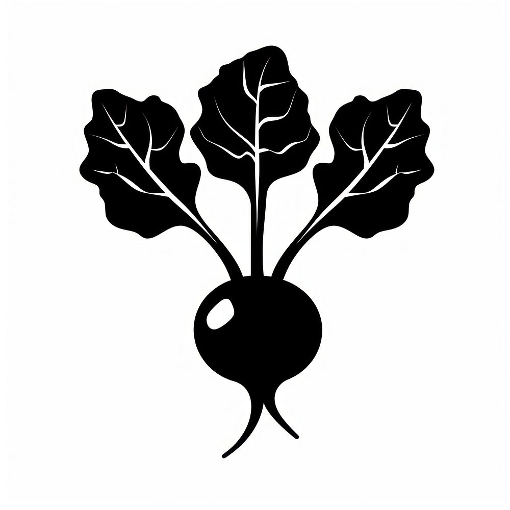 A Beetroot silhouette stencil produce.