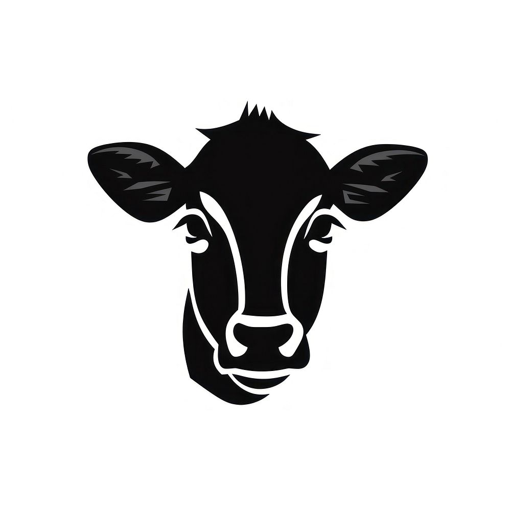 A cow livestock stencil animal.