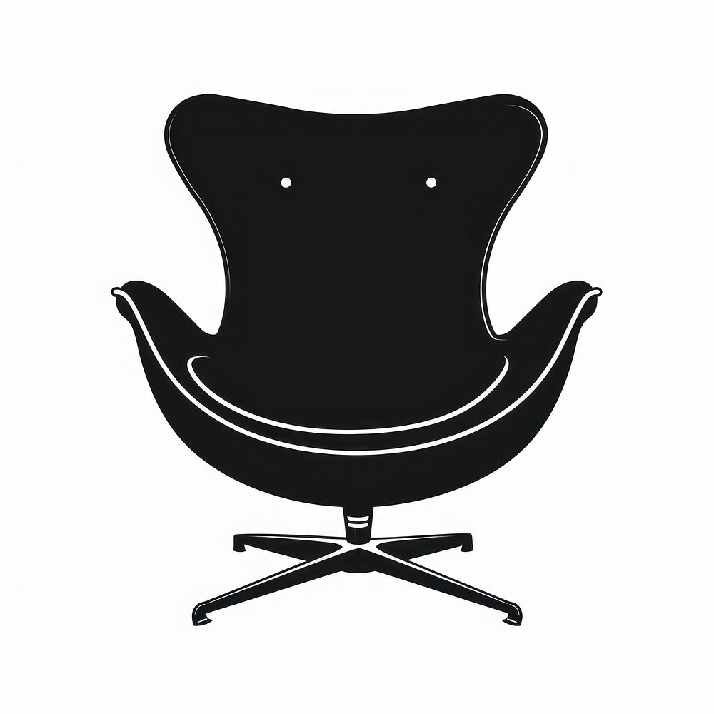 A mordern chair silhouette furniture armchair.