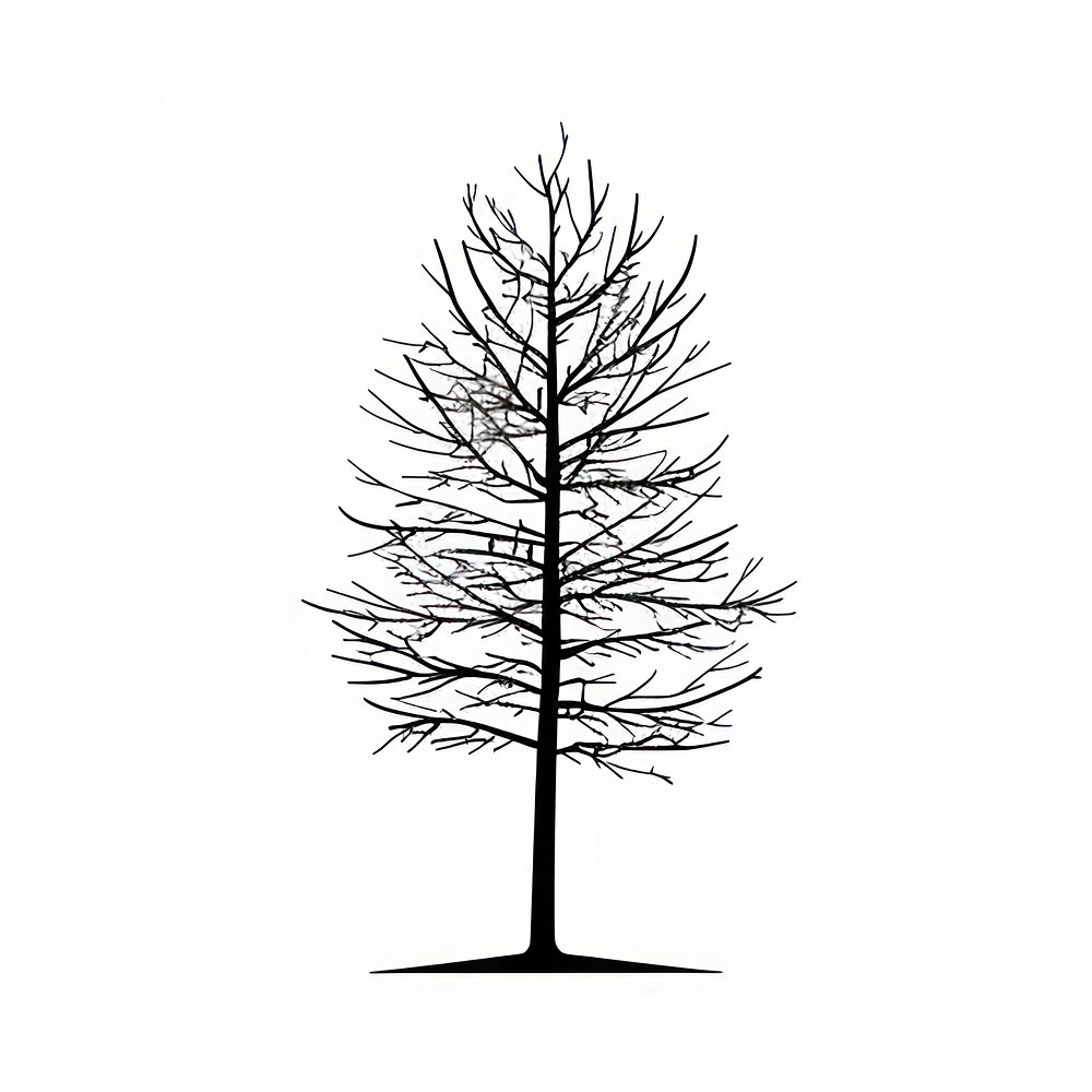 A plam tree silhouette stencil conifer.
