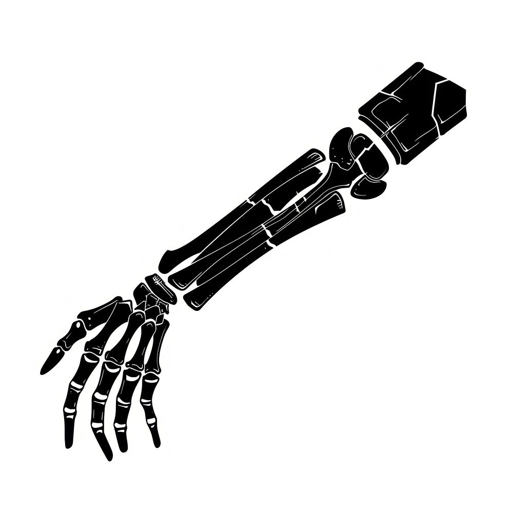 A skeleton arm electronics weaponry hardware.
