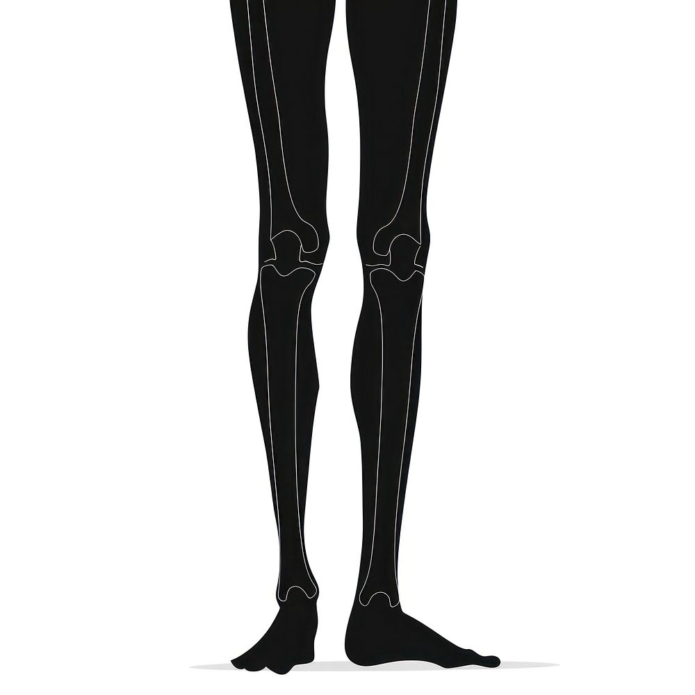 A skeleton leg clothing apparel hosiery.