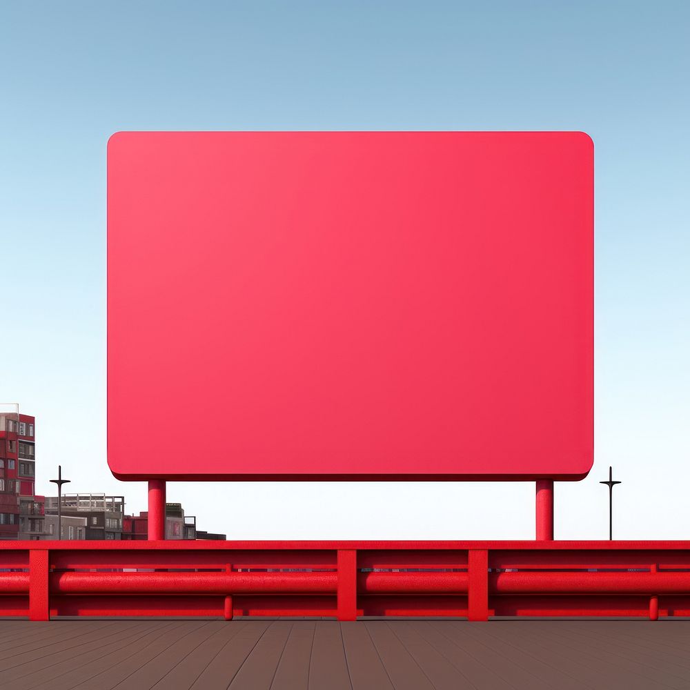 Blank billboard advertisement architecture technology.