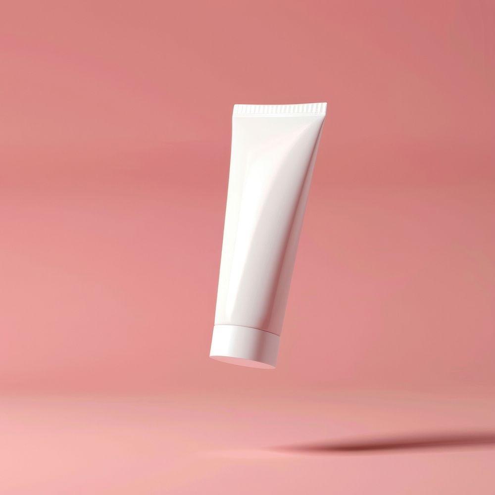 Cream tube mockup toothpaste cosmetics sunscreen.