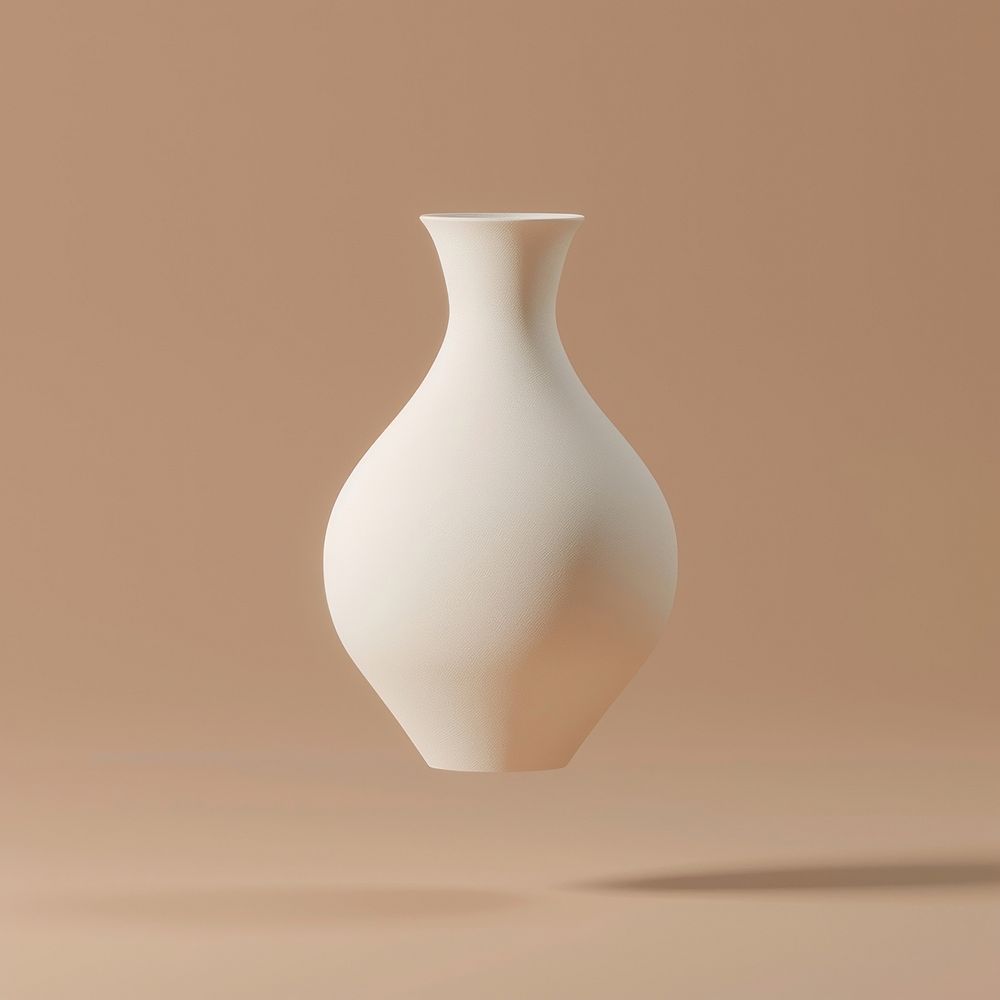 Vase mockup porcelain pottery jar.