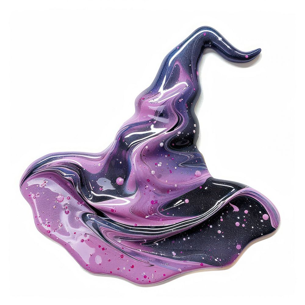 Acrylic pouring witch hat accessories porcelain accessory.