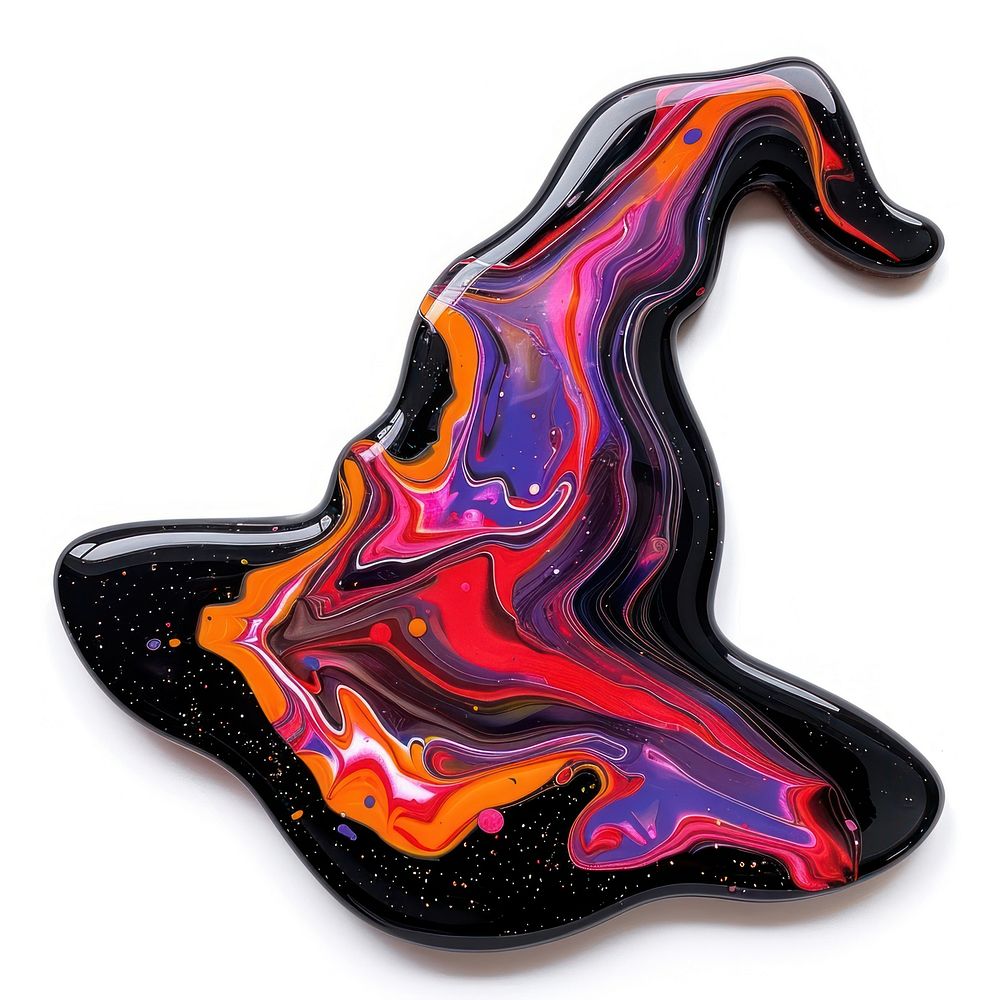Acrylic pouring witch accessories accessory gemstone.