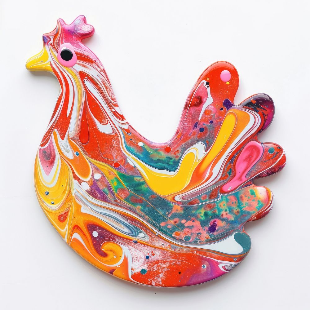 Acrylic pouring chicken accessories accessory pottery.