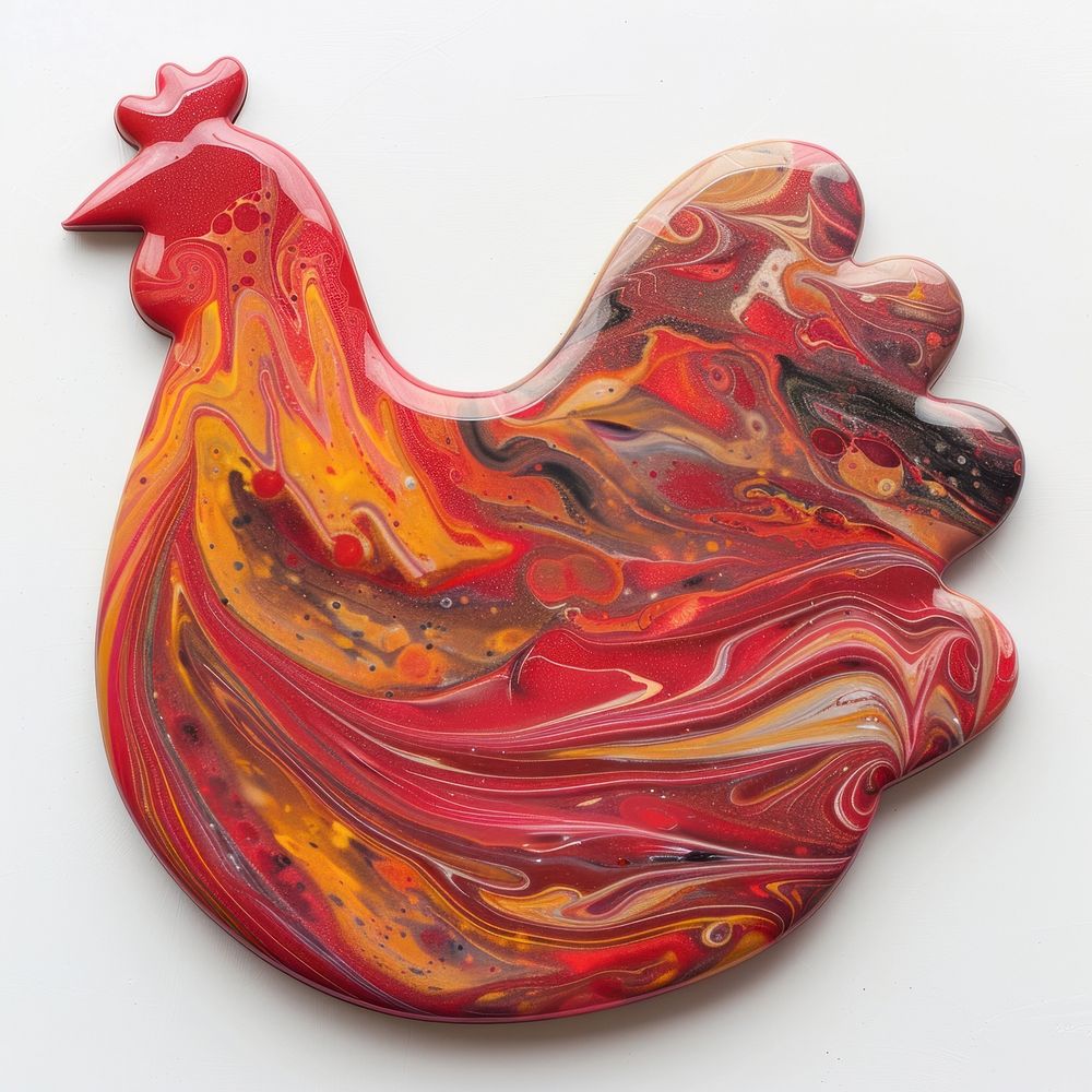 Acrylic pouring chicken accessories accessory ornament.