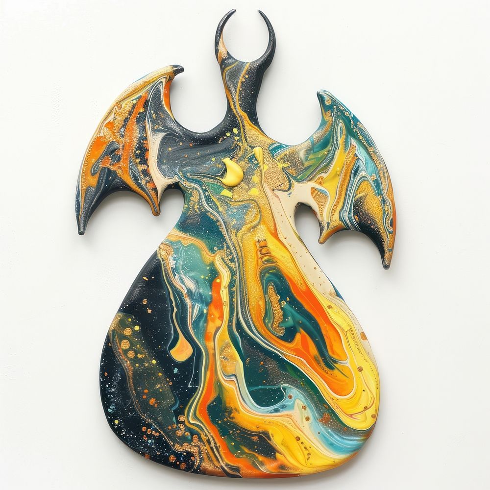 Acrylic pouring dragon accessories accessory weaponry.