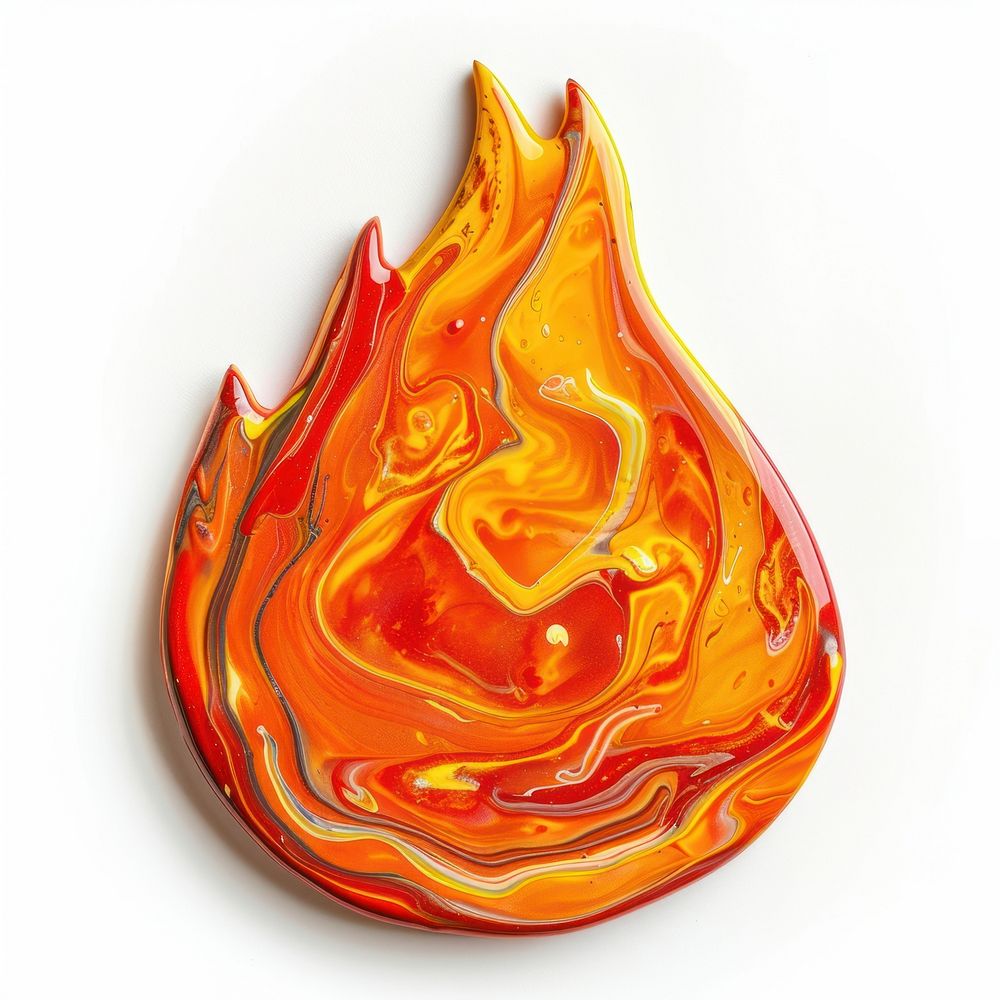 Acrylic pouring fire accessories accessory gemstone.