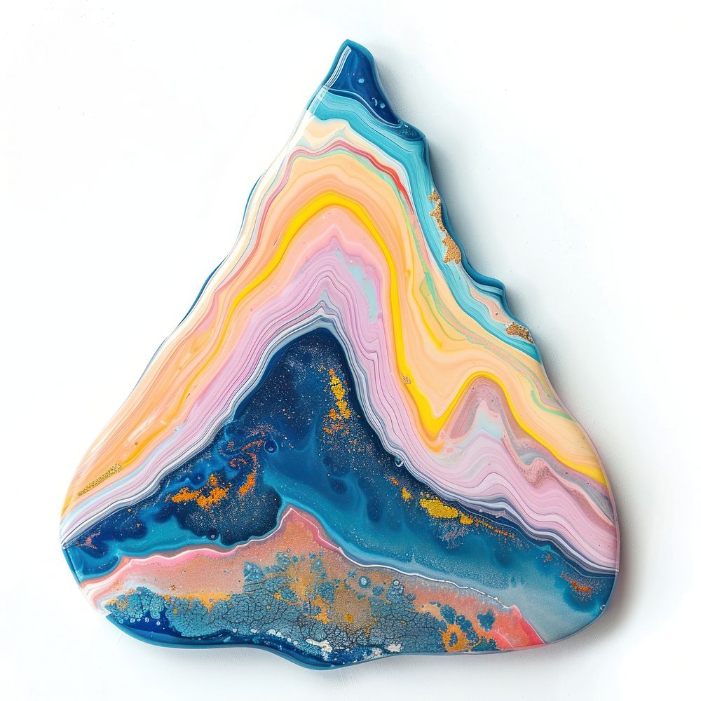 Acrylic pouring mountain accessories accessory gemstone.
