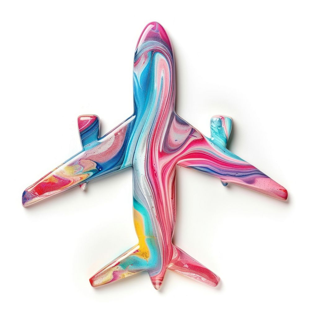 Acrylic pouring paint airplane transportation accessories accessory.