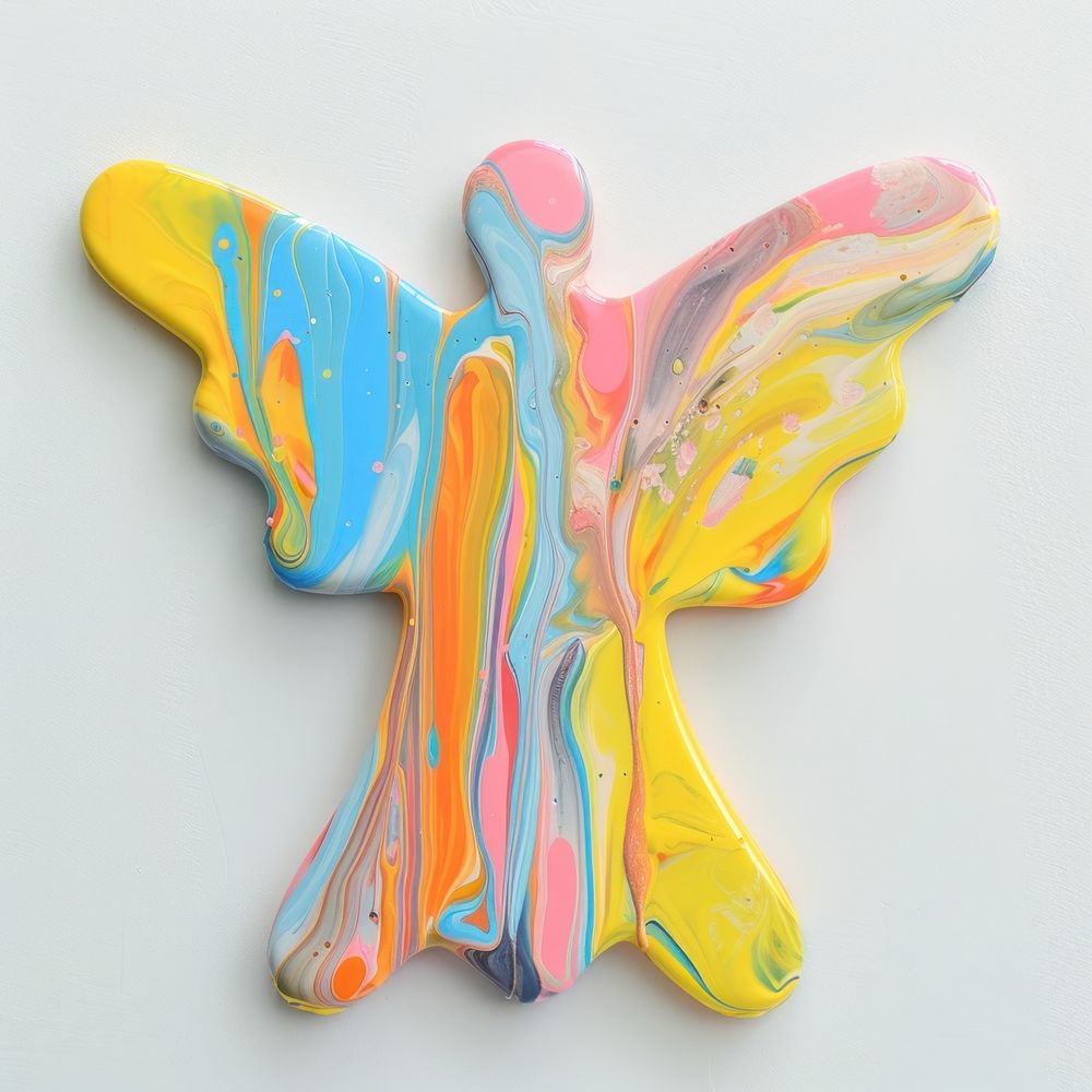Acrylic pouring paint angel confectionery accessories accessory.