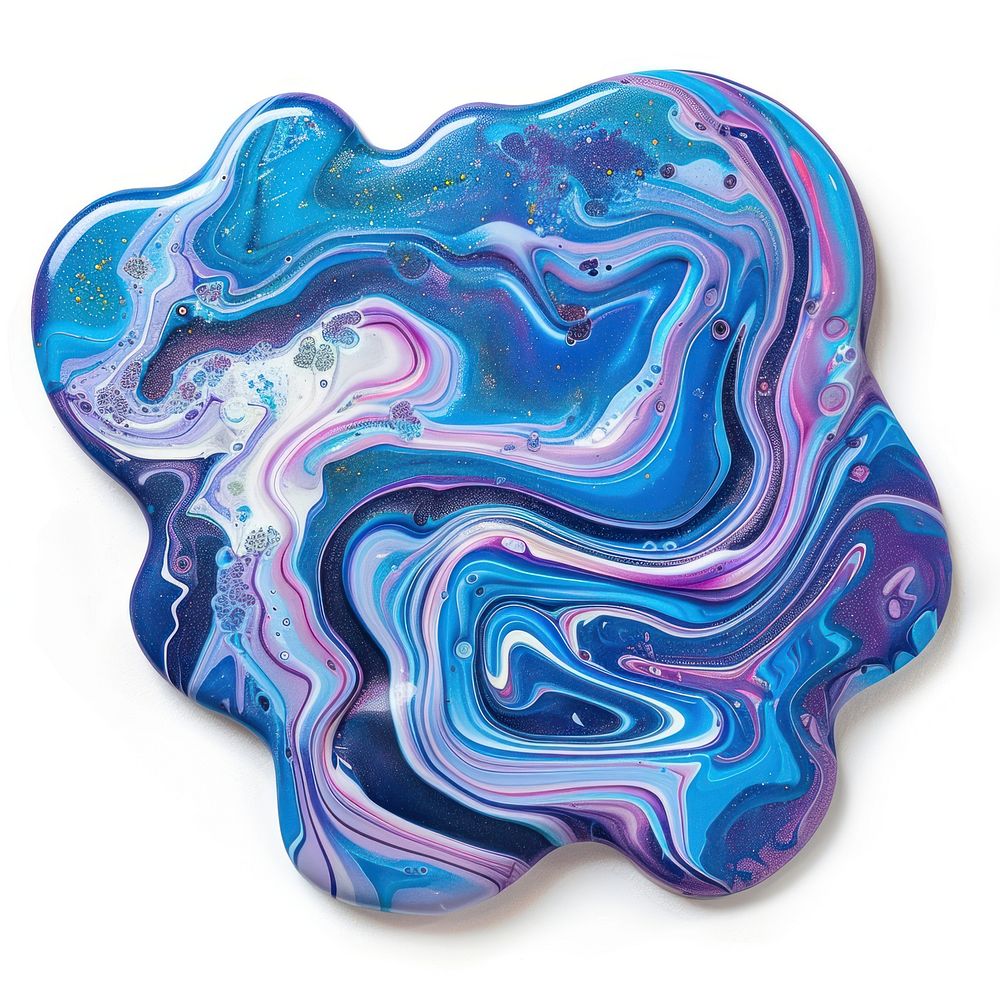 Acrylic pouring paint atom accessories accessory gemstone.