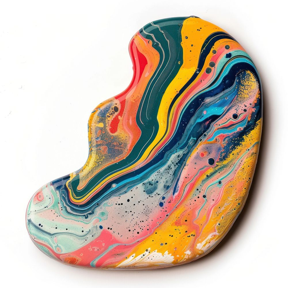 Acrylic pouring parrot accessories accessory gemstone.