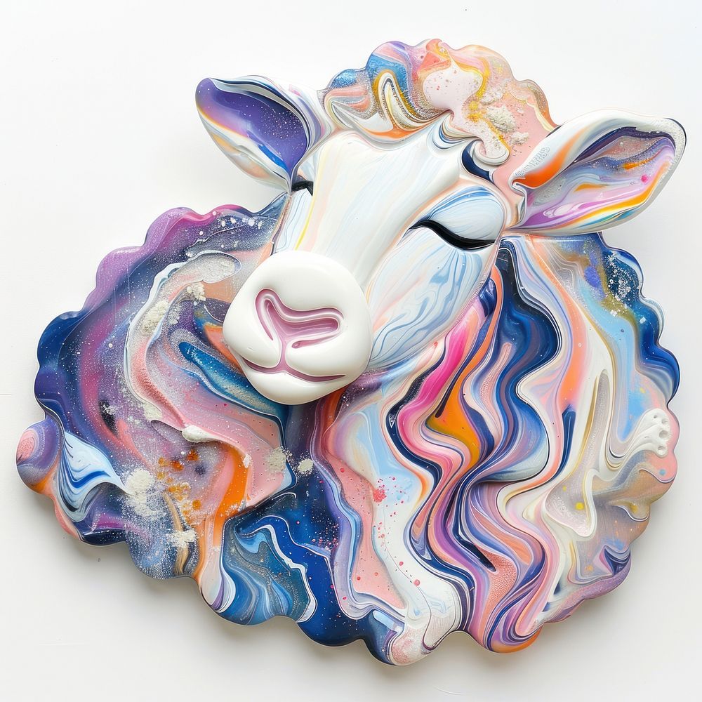Acrylic pouring sheep accessories accessory livestock.