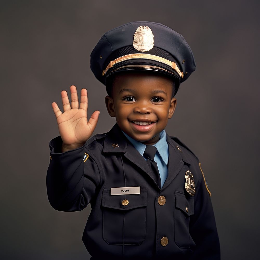 African american boy police accessories accessory.