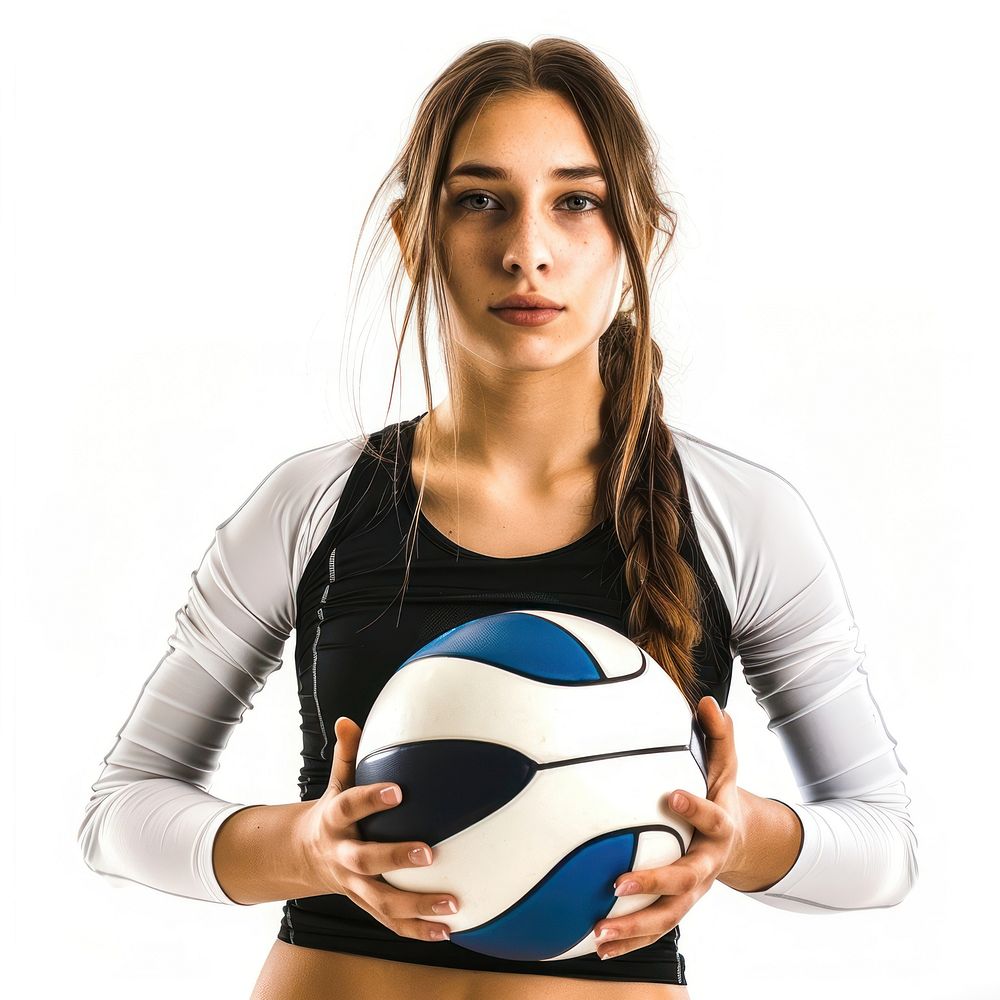 Volleyball portrait sports photo.