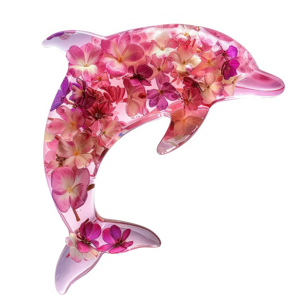 Flower resin dolphin shaped accessories appliance accessory.