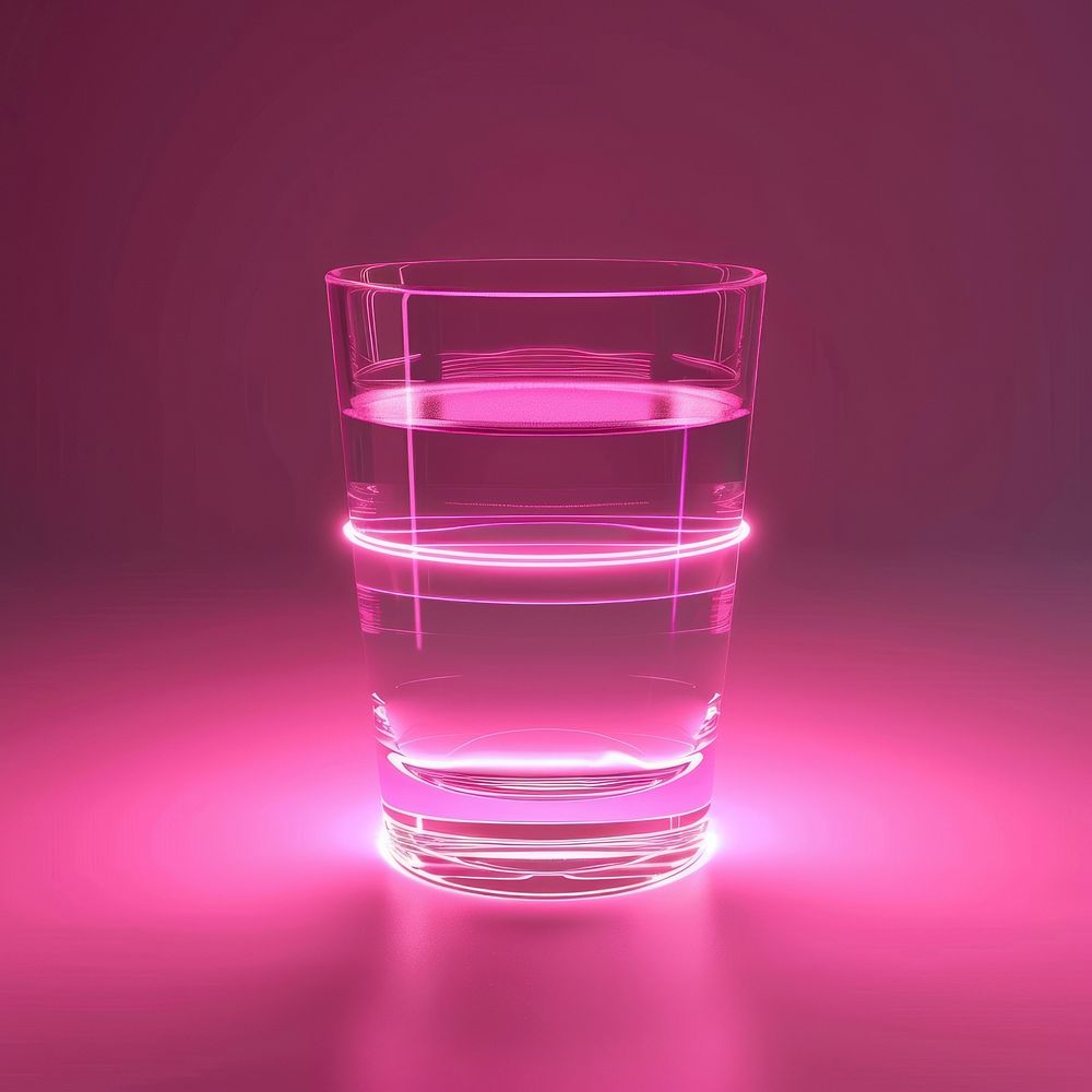 Pink glass bottle shaker.