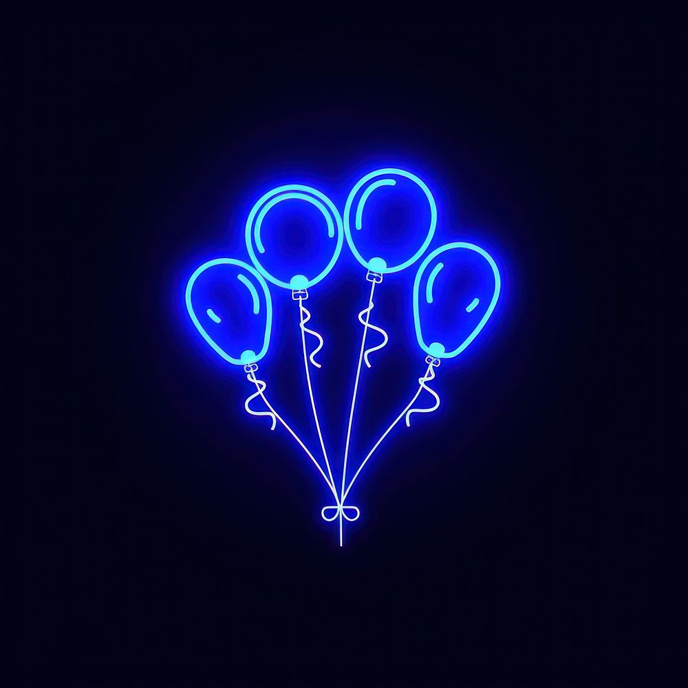 Music note icon balloons icon neon astronomy.