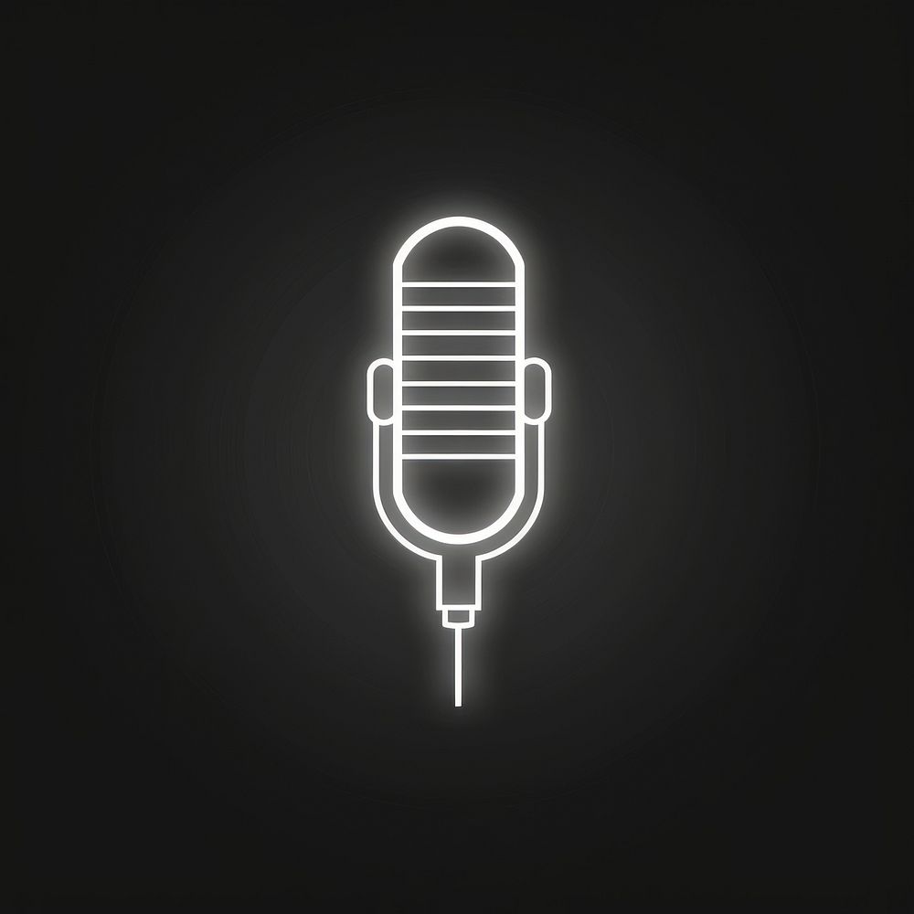 Microphone icon light electrical device.