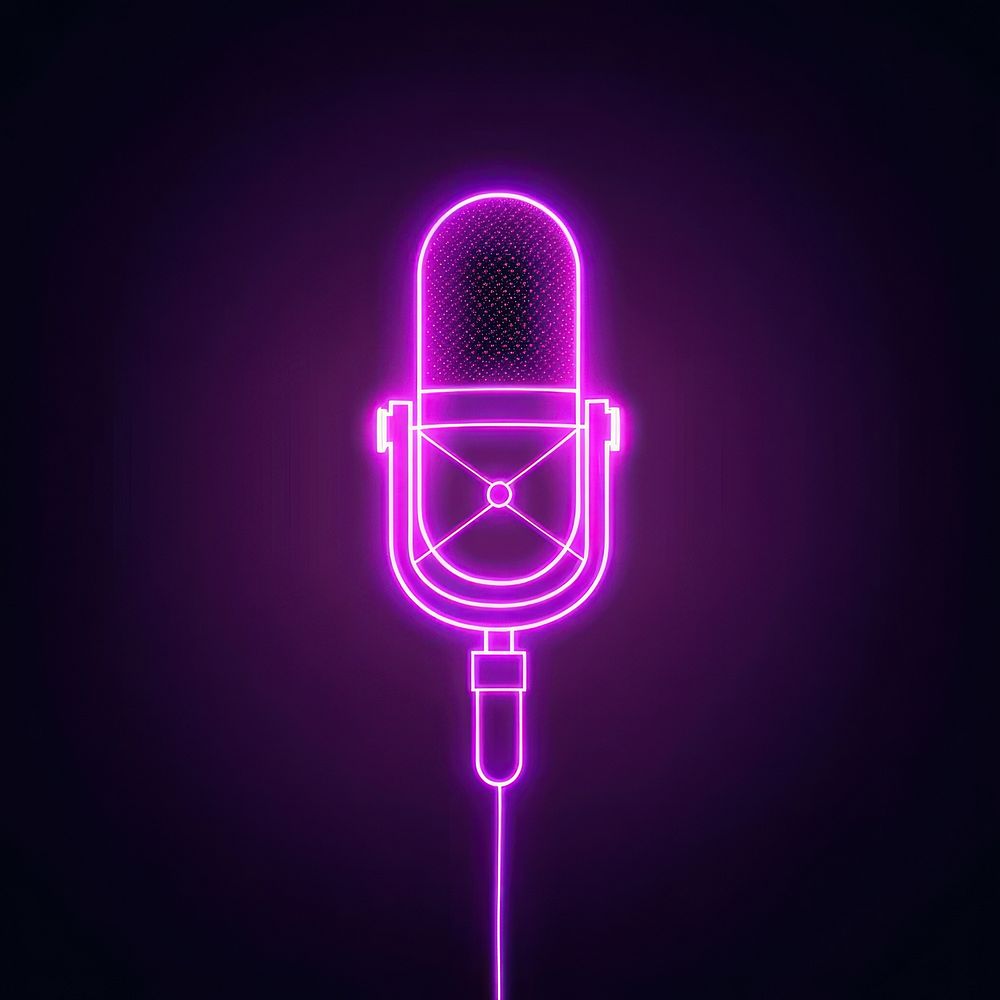 Microphone icon electronics light electrical device.