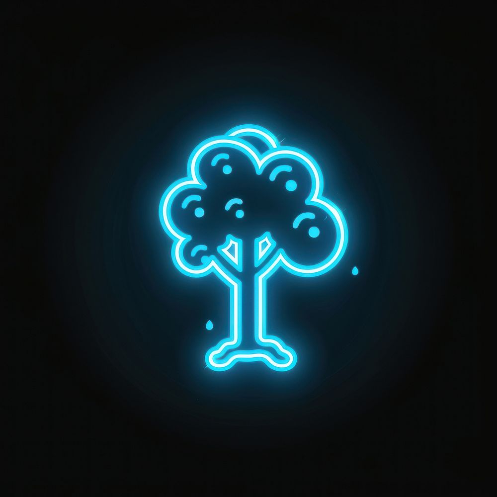 Bubble tree icon neon astronomy | Premium Photo Illustration - rawpixel