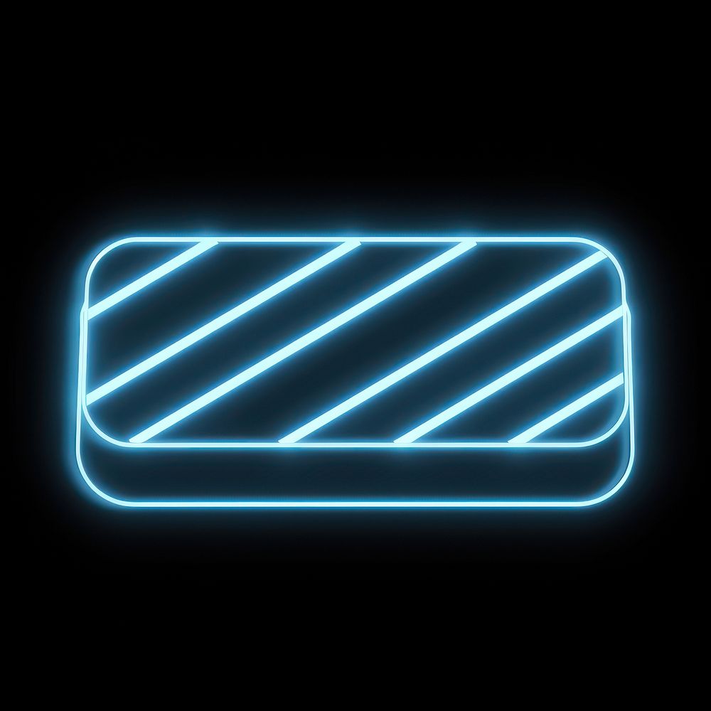Chocolate bar icon neon lighting logo.