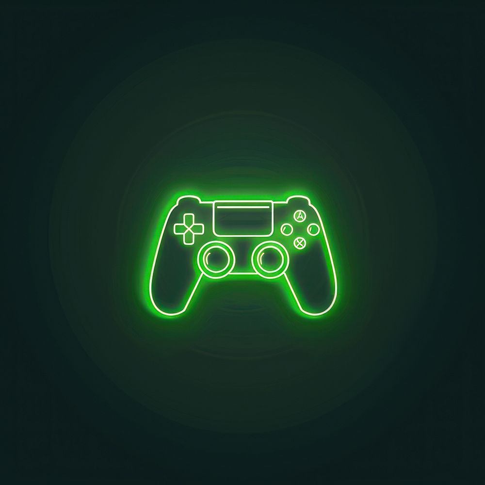 Game controller icon electronics light disk.