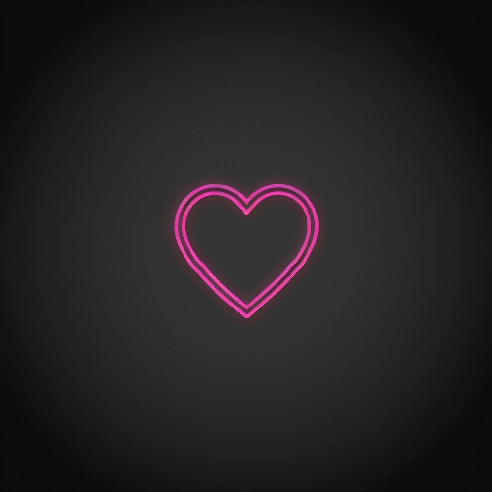 Heart icon symbol light disk.