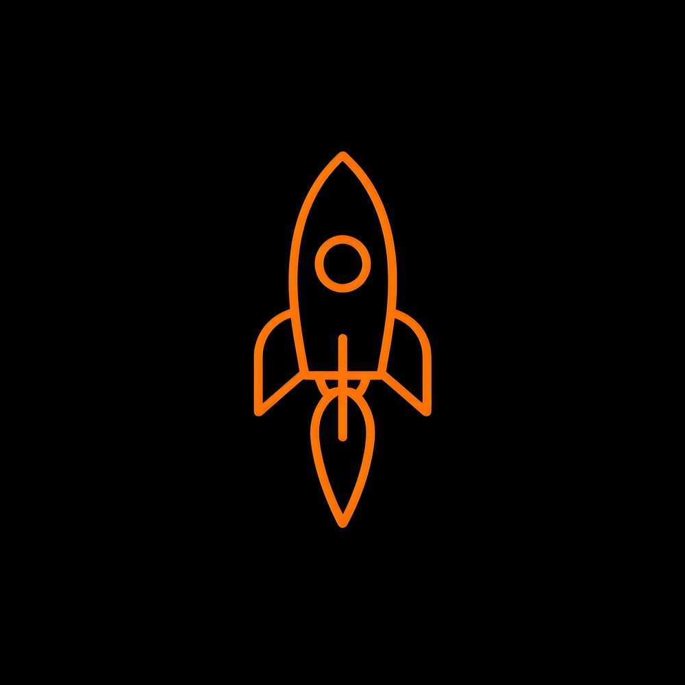Rocket icon dynamite weaponry symbol.