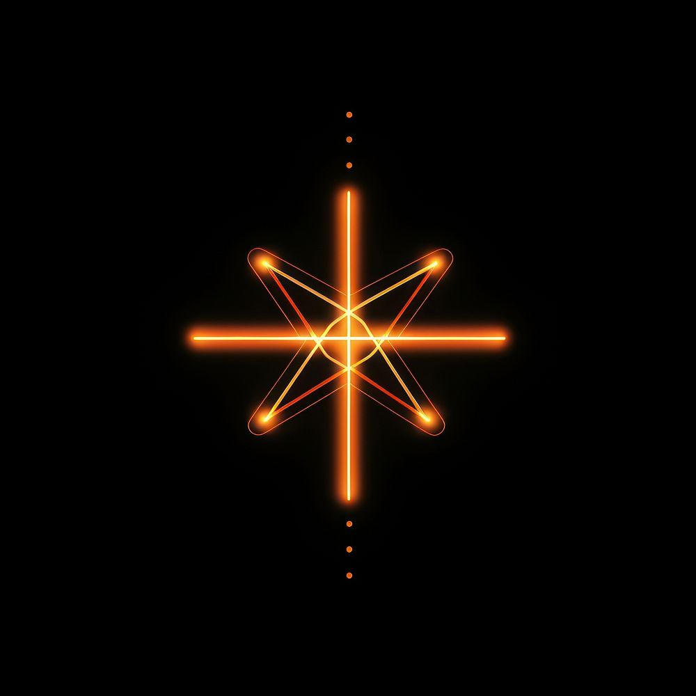 Star icon lighting outdoors symbol.